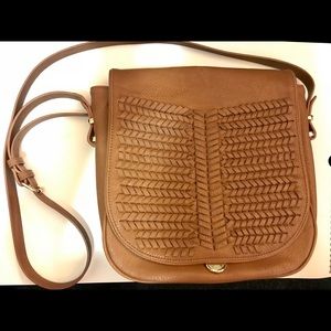 BCBGENERATION Camel colored crossbody purse